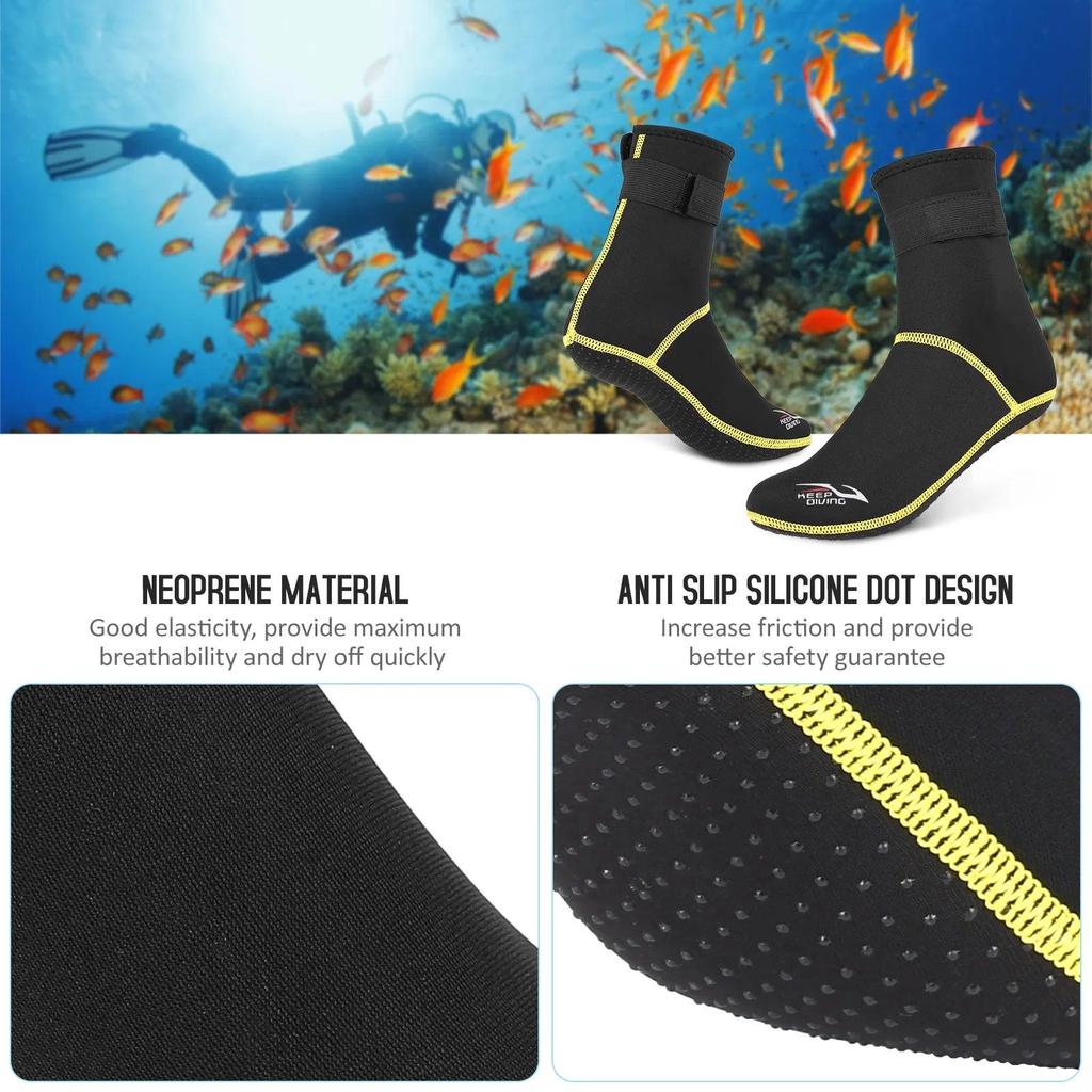 Anti-Slip Neoprene Scuba Diving Socks 3mm by HitMyNeed