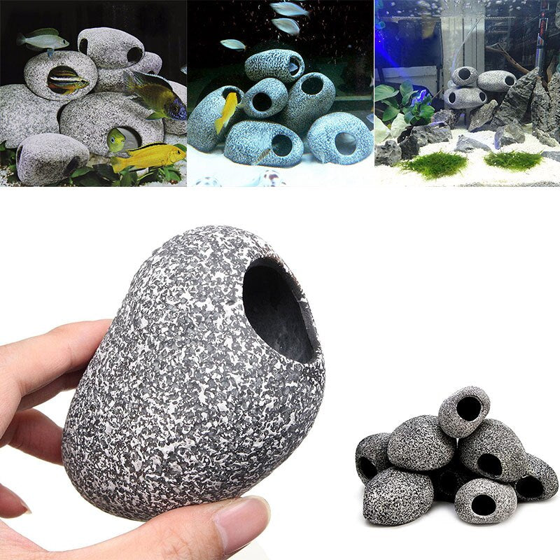 Aquarium Ceramic Cichlid Stone Hiding Cave by HitMyNeed