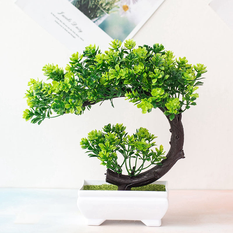 Artificial Bonsai Tree in Pot for Home & Office Décor by HitMyNeed