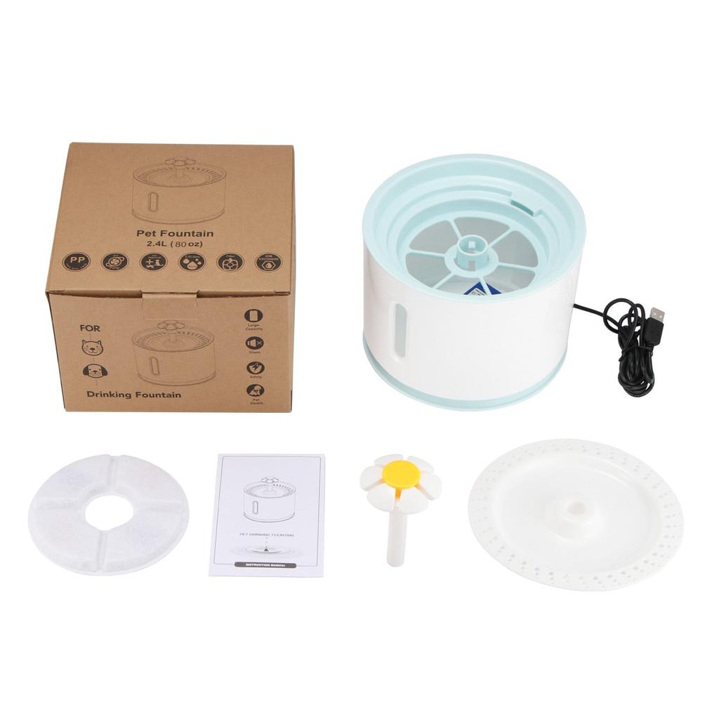Automatic Dog & Cat Water Fountain Bowl 2.4L by HitMyNeed