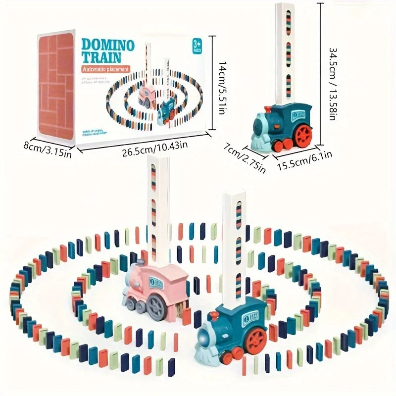 Automatic Domino Train Electric Car Toy Set by HitMyNeed