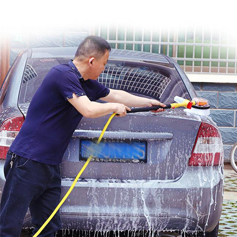 Automatic Rotating Car Wash Brush with Soap Dispenser by HitMyNeed