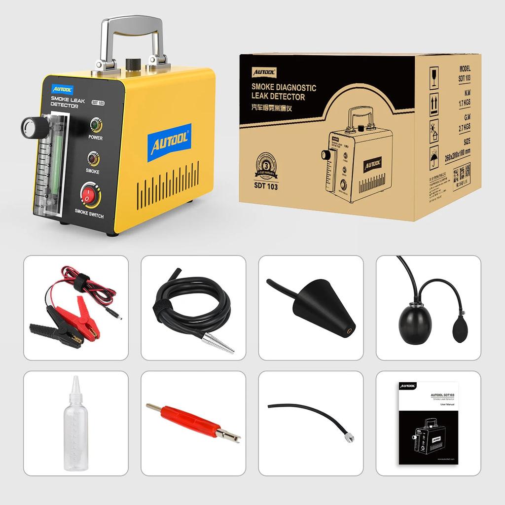 AUTOOL SDT103 12V Automotive Smoke Leak Detector by HitMyNeed