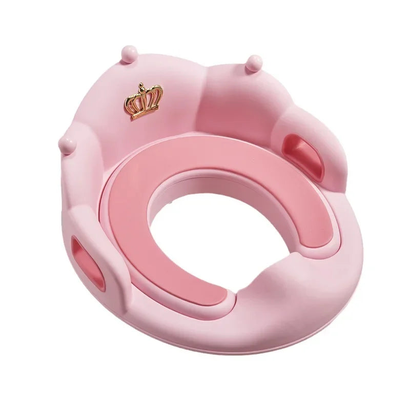 Baby & Child Toilet Training Seat Ring with Cushion by HitMyNeed