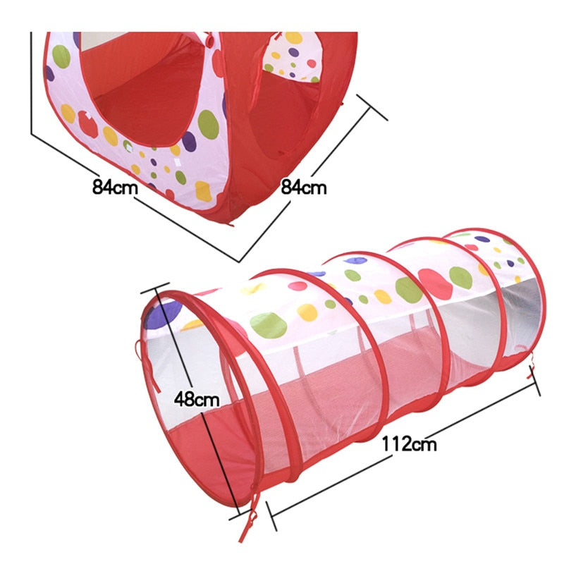 Baby Tunnel 3PC Portable Playhouse Set by HitMyNeed