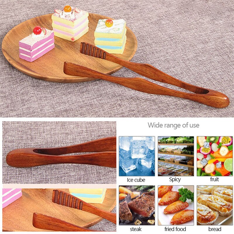 Bamboo Kitchen Tongs for Cooking and Serving by HitMyNeed