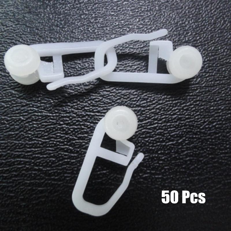 Bed Curtain Hanging Hooks Set (50 Pieces) by HitMyNeed