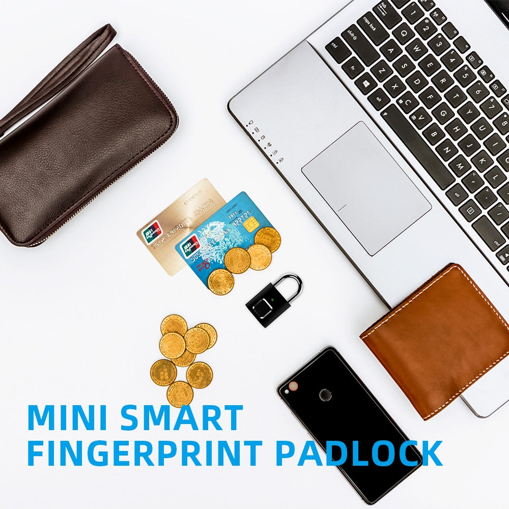 Biometric Fingerprint Padlock Rechargeable Lock by HitMyNeed