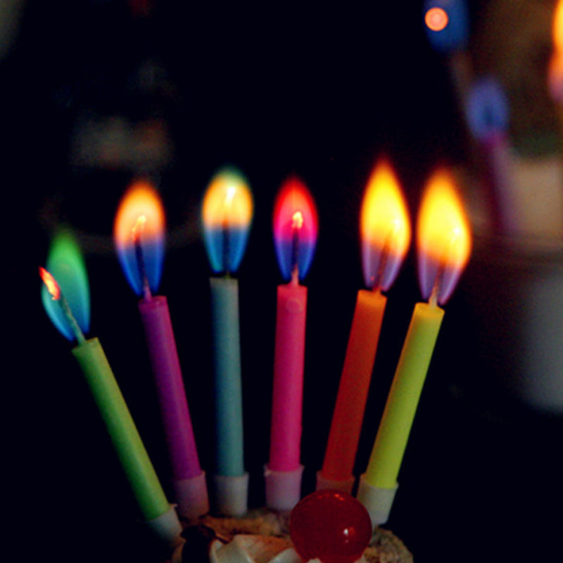 Birthday Color Flame Candles Set (12 Pack) by HitMyNeed