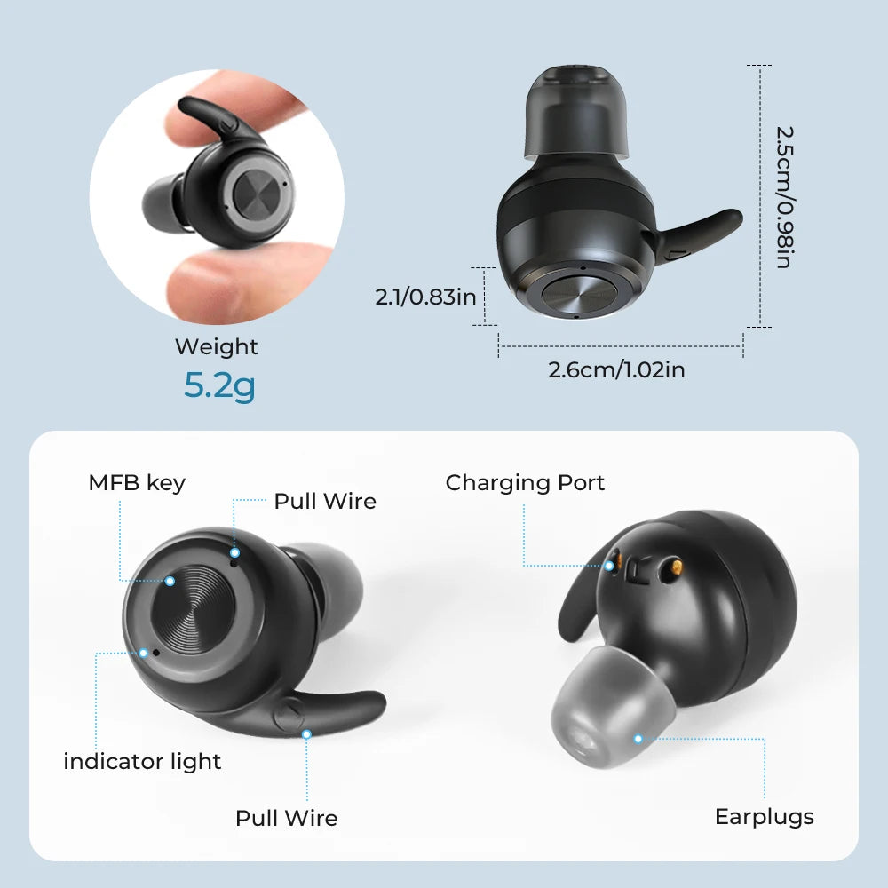 Bluetooth Rechargeable ITE Hearing Aids for Seniors by HitMyNeed