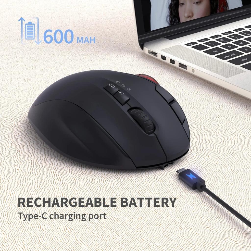 Bluetooth Rechargeable Trackball Mouse for Mac & PC by HitMyNeed