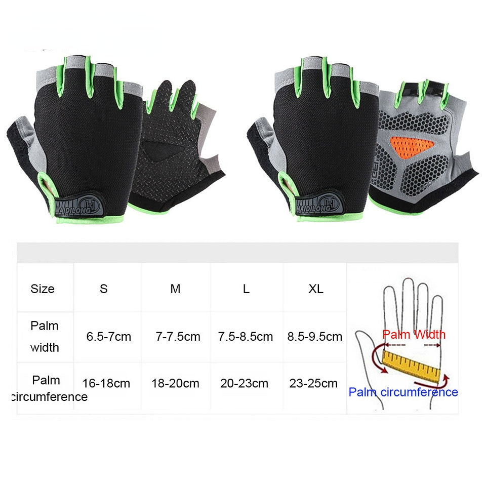 Breathable Half Finger Cycling Gloves for Men & Women by HitMyNeed