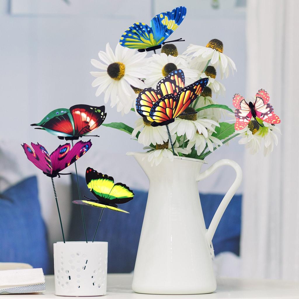 Butterfly Garden Decor Stakes Set of 24 by HitMyNeed