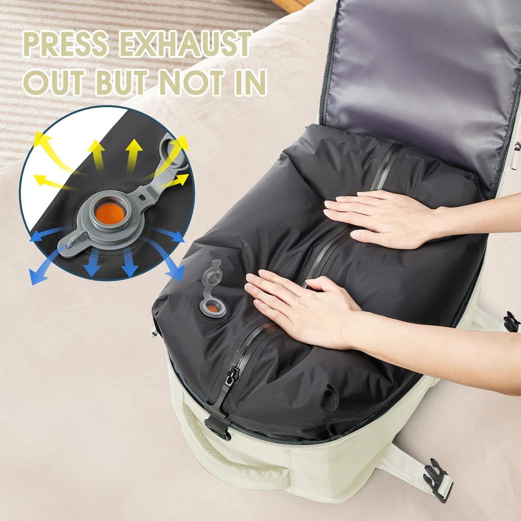 Cabin Backpack 40x20x25 with Compression & Laptop Slot by HitMyNeed