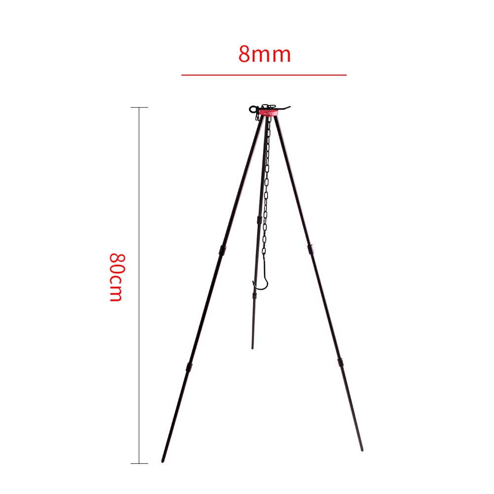 Campfire Cooking Tripod with Chain and Carry Bag by HitMyNeed