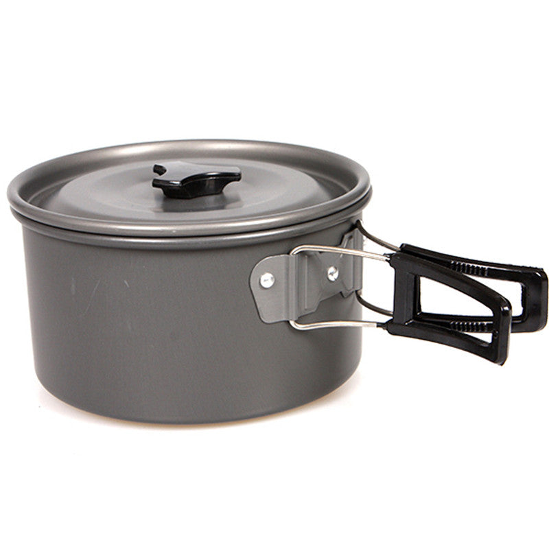 Camping Cookware Set of 3 with Teapot and Carry Bag by HitMyNeed