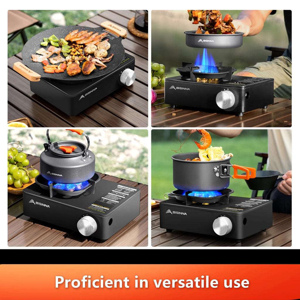 Camping Gas Stove 5800W Portable Cassette Burner by HitMyNeed