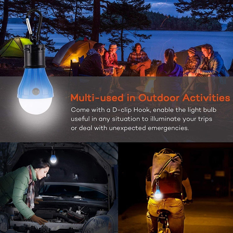 Camping LED Portable Light Bulb with Carabiner by HitMyNeed