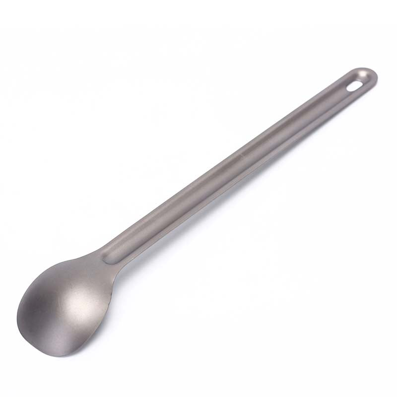 Camping Long Handle Titanium Spoon - 21.5 cm by HitMyNeed