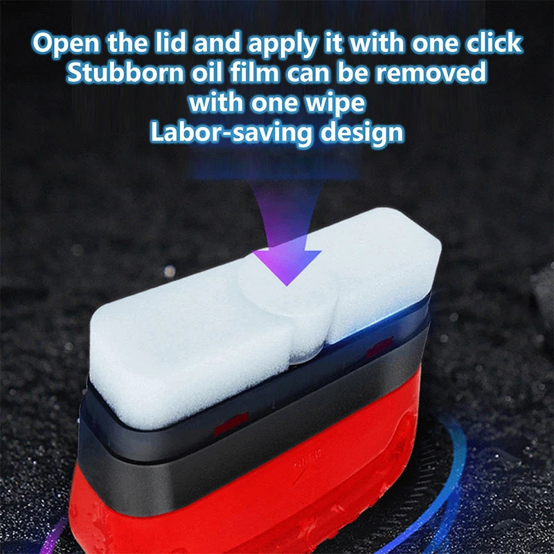 Car Glass Cleaner & Oil Film Remover with Brush 120ml by HitMyNeed