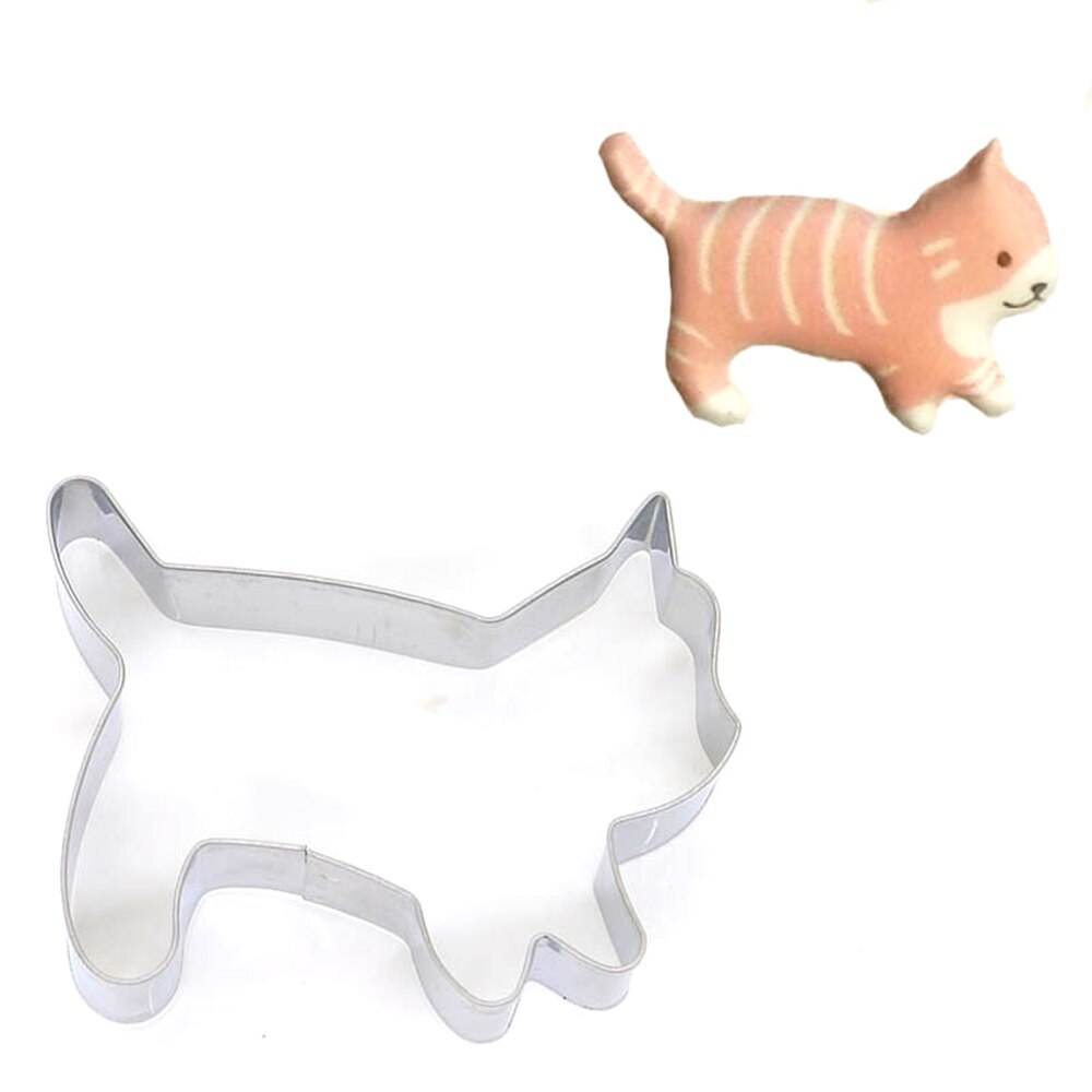 Cat Cookie Cutters Set of 5 Stainless Steel by HitMyNeed