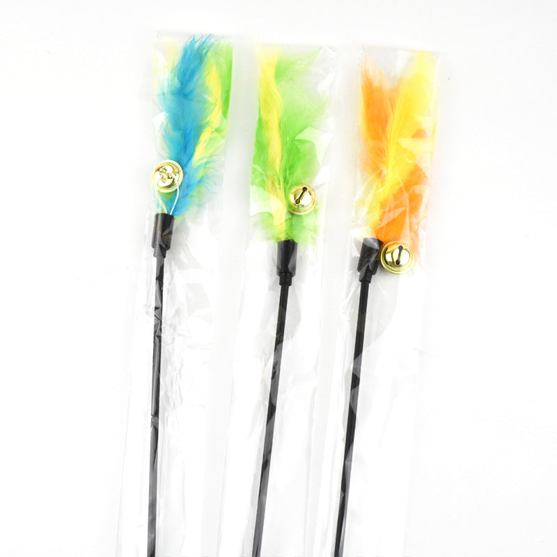 Cat Feather Teaser Wand Toy Set (3 Pieces) by HitMyNeed