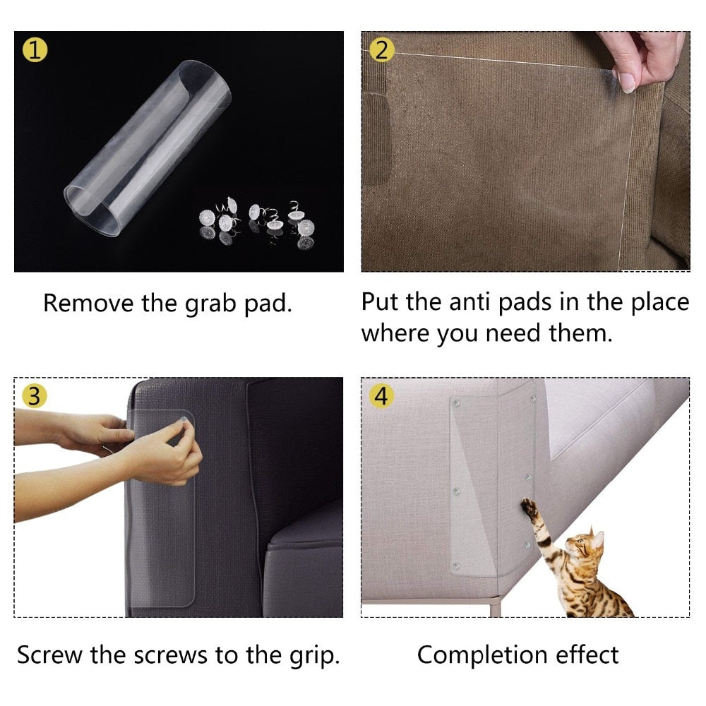 Cat Scratch Furniture Protector Set (2pcs, PVC Film) by HitMyNeed