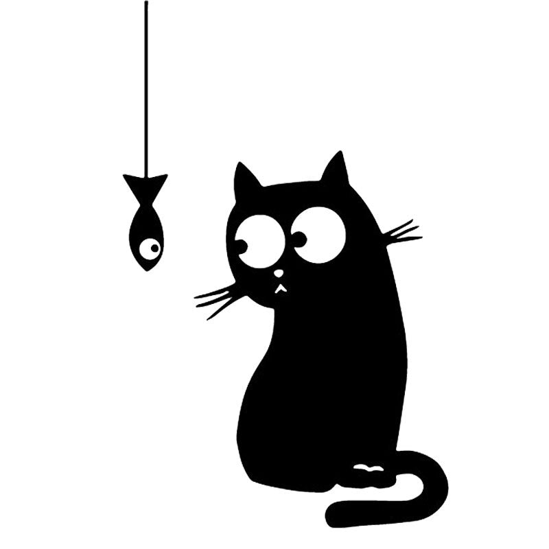 Cat Wall Sticker for Switch Boards, PVC Decal by HitMyNeed