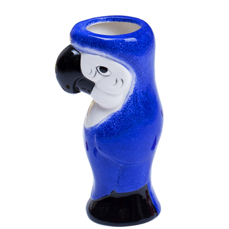 Ceramic 550ml Tiki Parrot Cocktail Mug by HitMyNeed