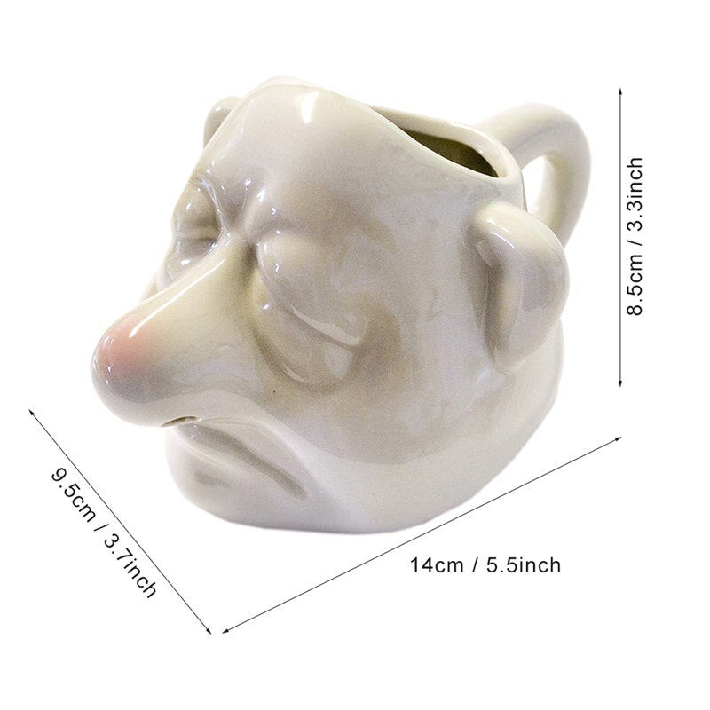 Ceramic Big Nose Egg Separator with Handle by HitMyNeed