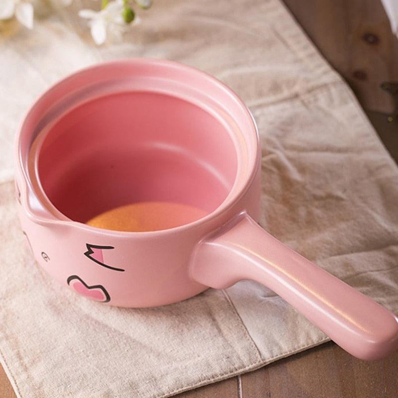 Ceramic Cooking Pot with Pig Lid, 1L by HitMyNeed