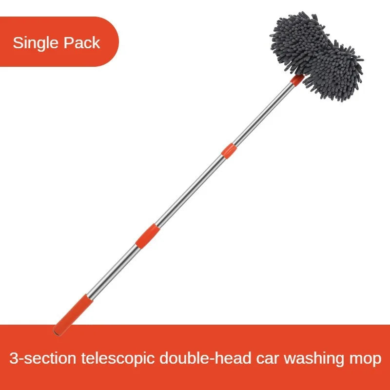 Chenille Double-Head Telescopic Car Wash Mop by HitMyNeed