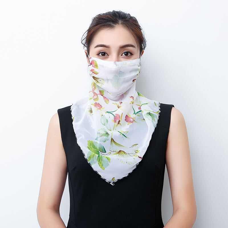 Chiffon Scarf with Built‑In Face Covering by HitMyNeed