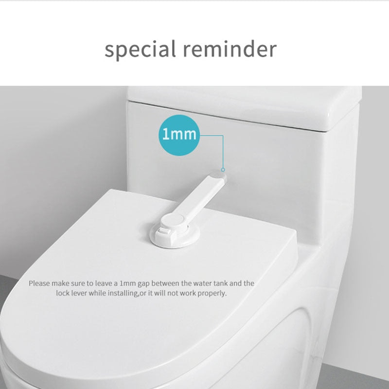 Childproof Toilet Lid Lock with 3M Adhesive by HitMyNeed