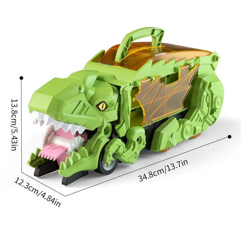 Children's Dinosaur Track Puzzle Car Set with T‑Rex by HitMyNeed