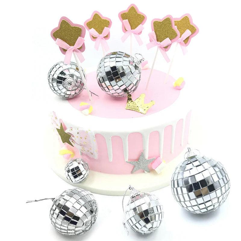 Christmas Mirror Ball Ornaments - 3 Sizes Set Options by HitMyNeed