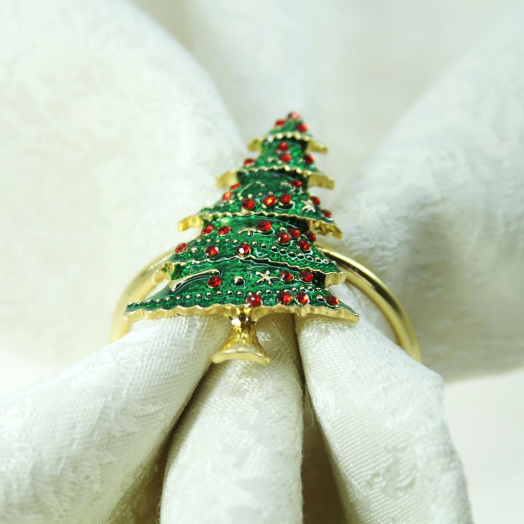 Christmas Tree Napkin Rings Set of 12 by HitMyNeed