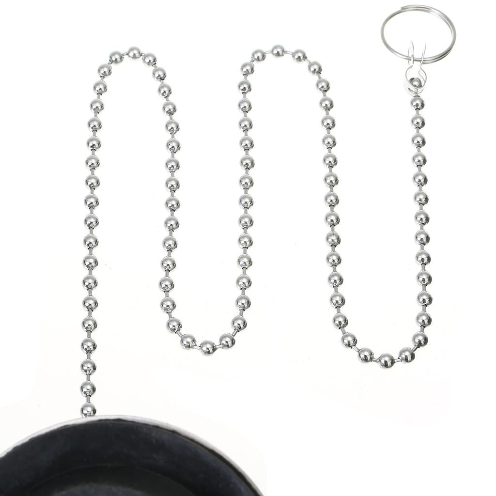 Chrome Sink Plug Drain Stopper with Chain by HitMyNeed