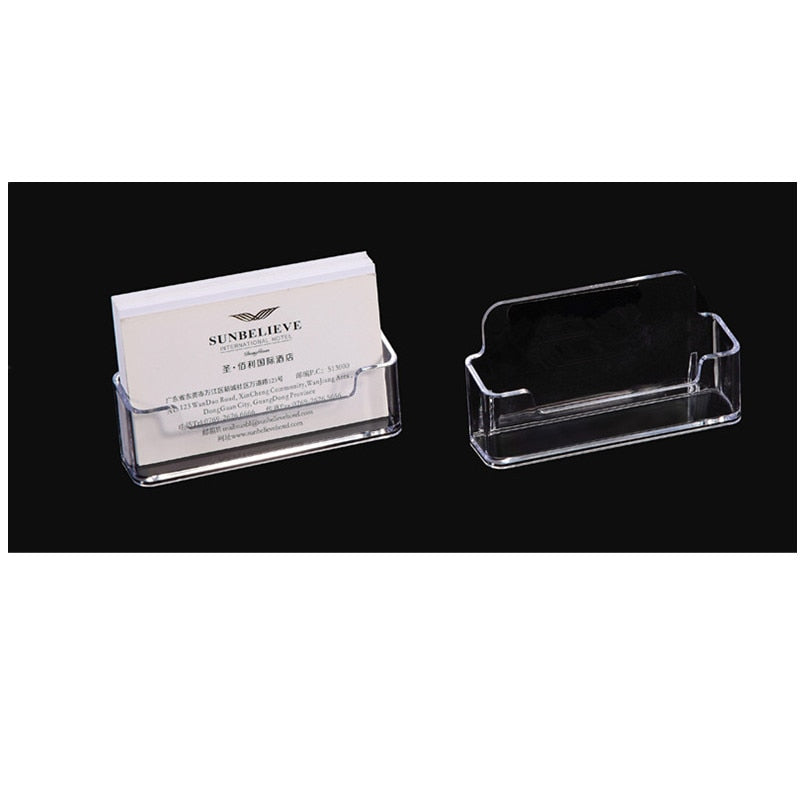 Clear Acrylic Business Card Stand Holder by HitMyNeed