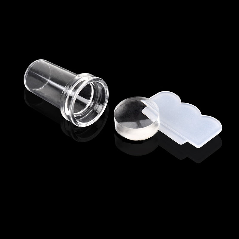 Clear Jelly Nail Art Stamper and Scraper Set by HitMyNeed