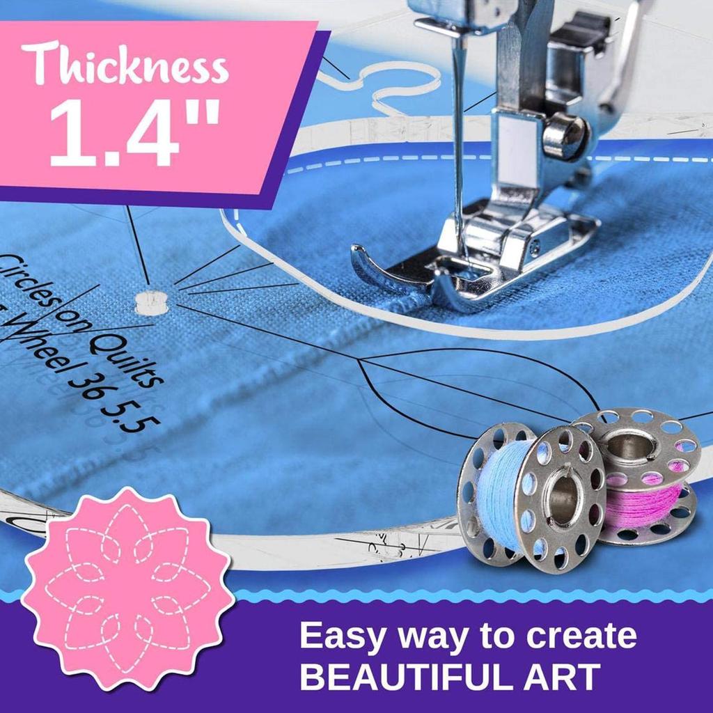 Clear Quilting Acrylic Template Set (6 Pieces) by HitMyNeed