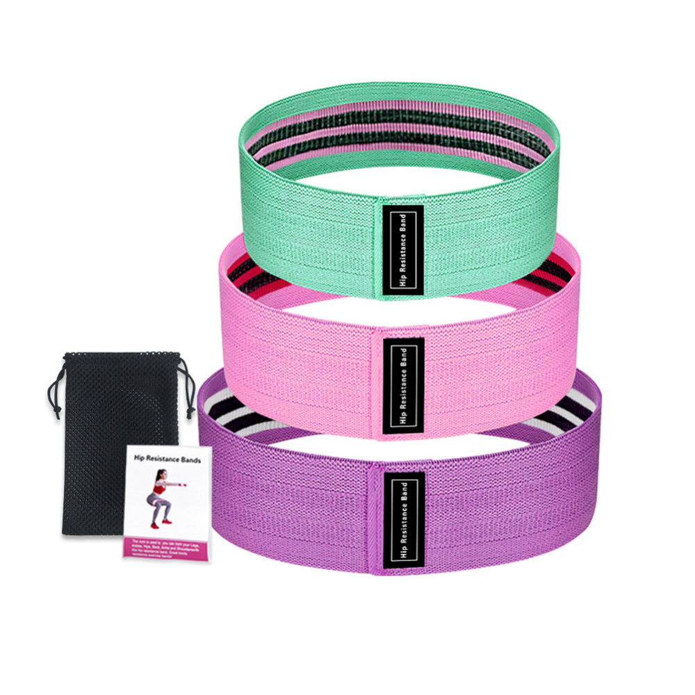Cloth Resistance Band Fitness Set - 3 Levels by HitMyNeed
