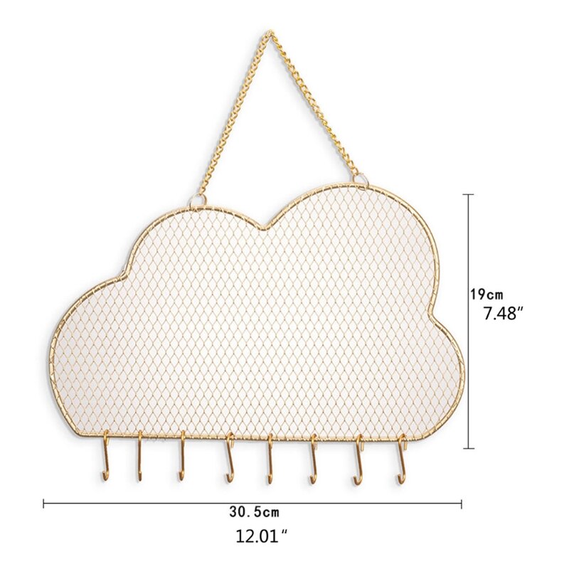 Cloud Mesh Earring Wall Holder Organizer by HitMyNeed
