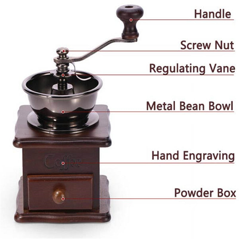 Coffee Mill Classic Manual Bean Grinder by HitMyNeed