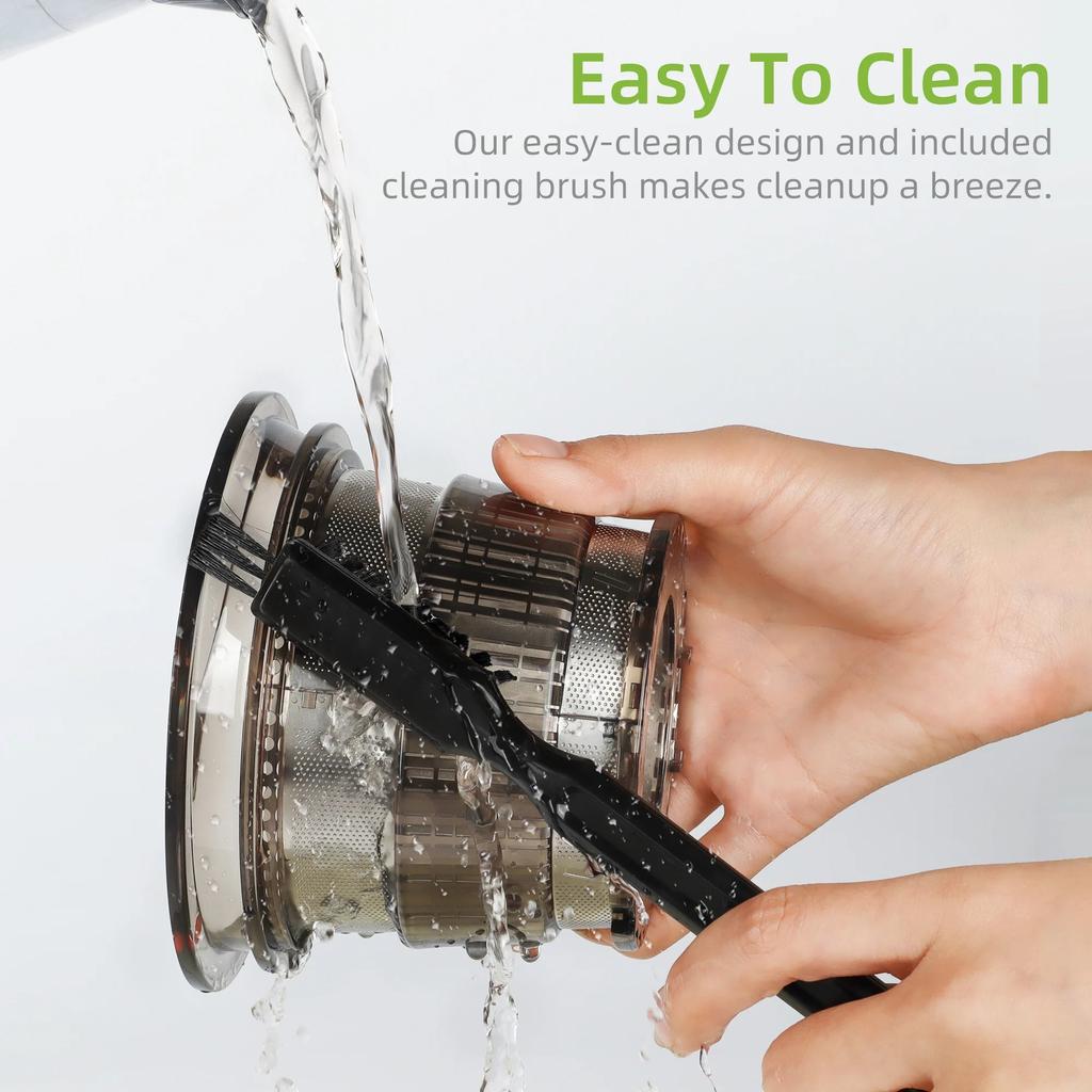 Cold Press Juicer 200W with Wide 75mm Feed Chute by HitMyNeed