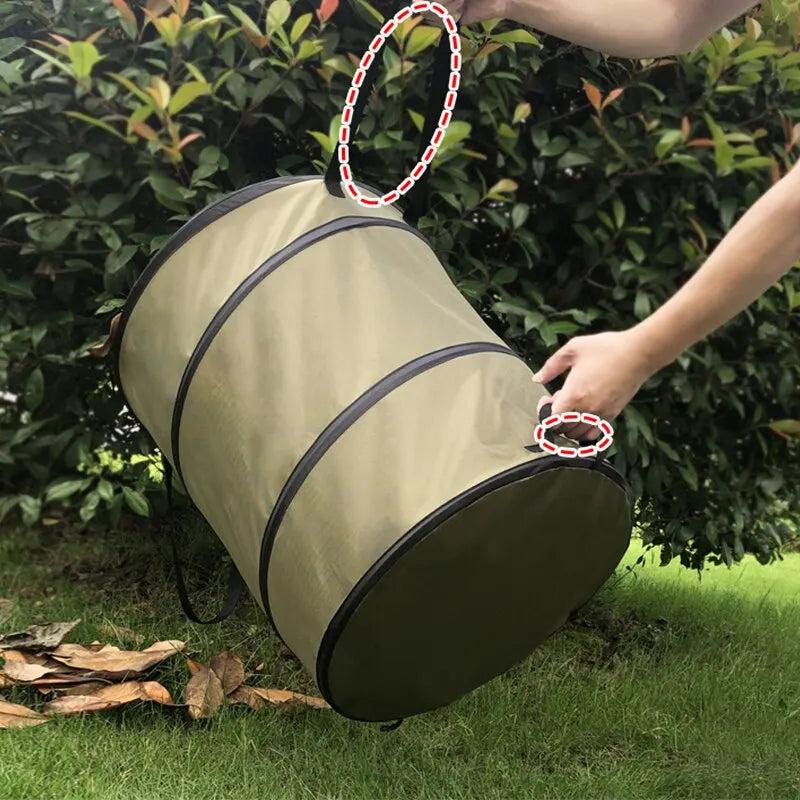 Collapsible Pop-Up Garden & Camping Trash Can 10 Gal by HitMyNeed