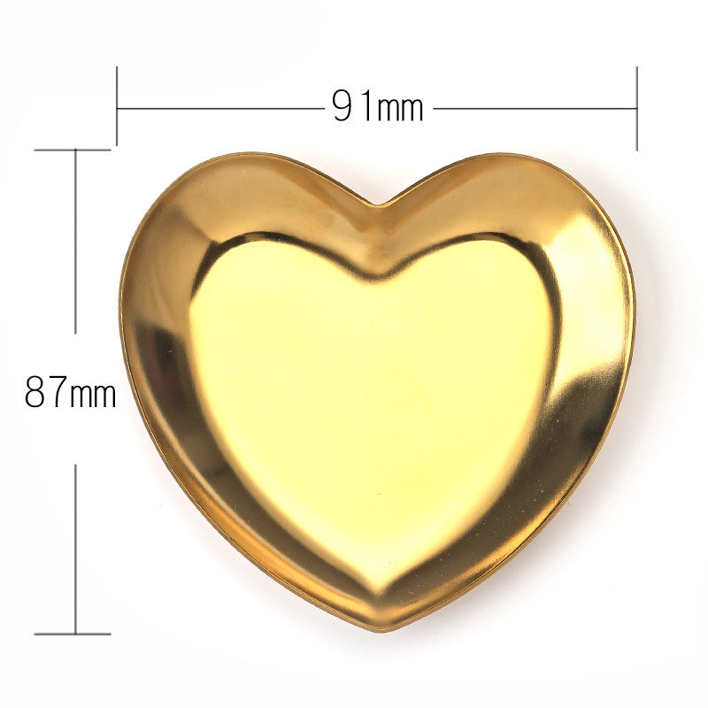 Colorful Stainless Steel Heart Trinket Dish by HitMyNeed