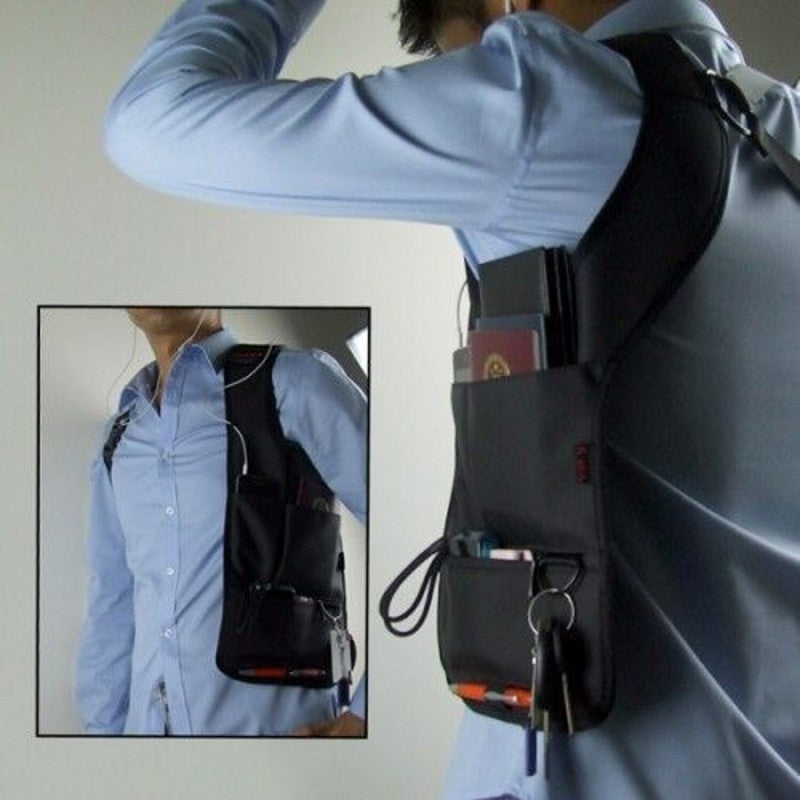 Concealed Shoulder Holster for Phone and Wallet by HitMyNeed
