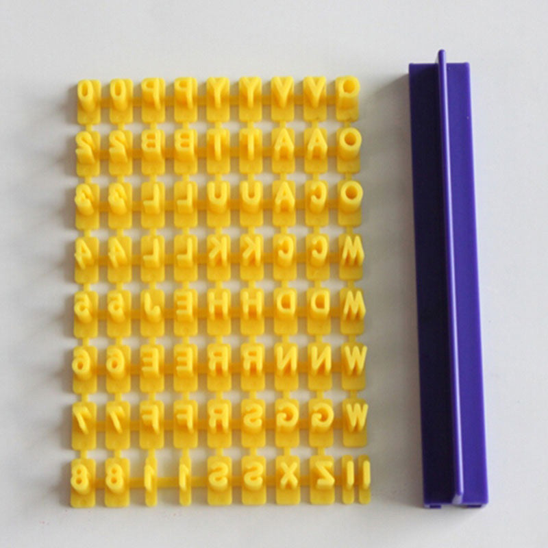 Cookie Letter Stamp Embossing Tool Set by HitMyNeed