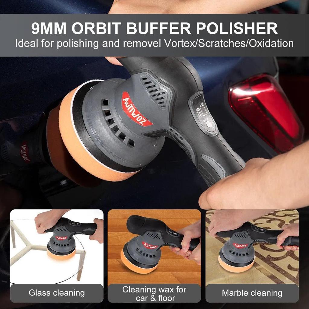 Cordless Dual Action Car Polisher 5" 12V Brushless by HitMyNeed